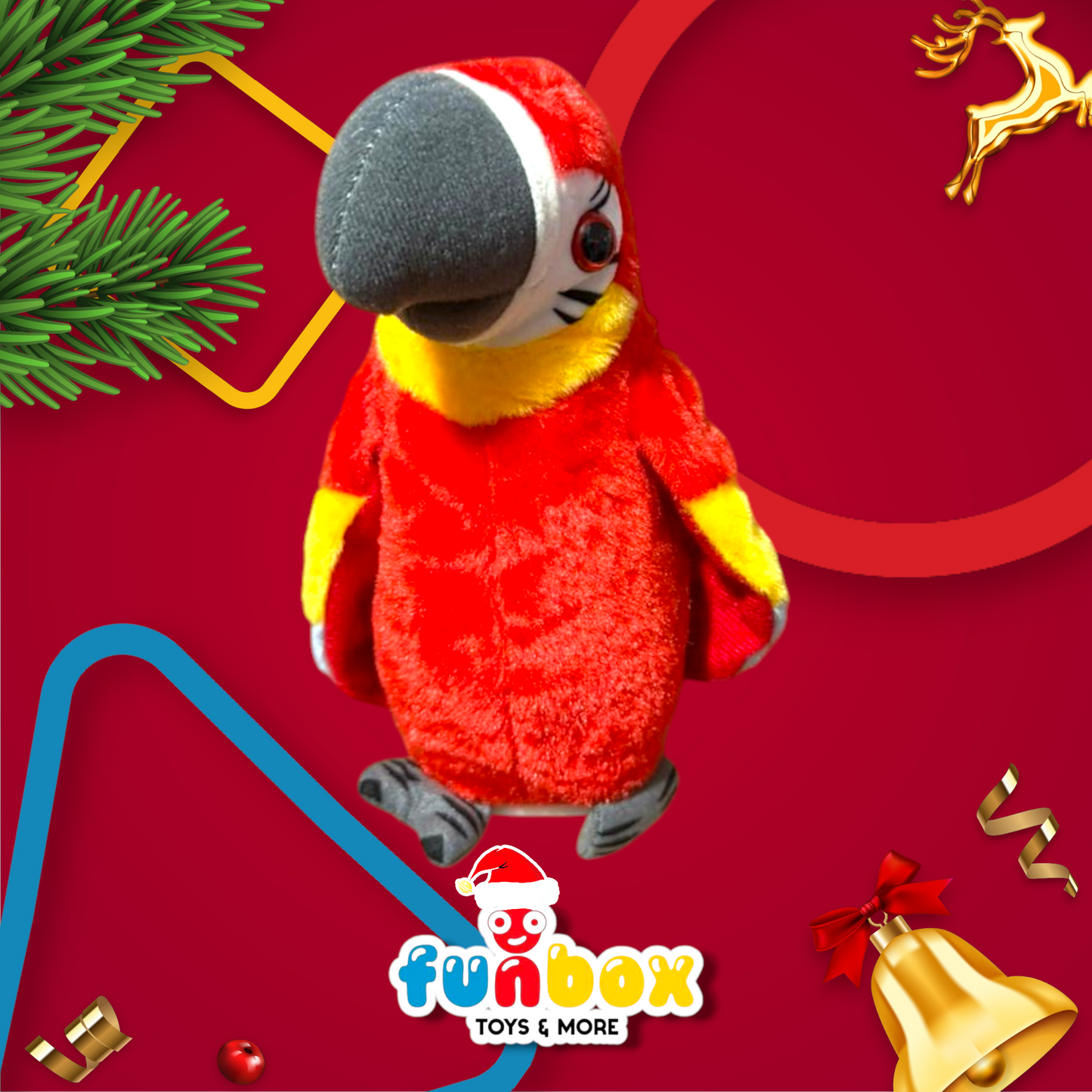 Big Plush Parrot – Your Colorful Cuddly Friend!