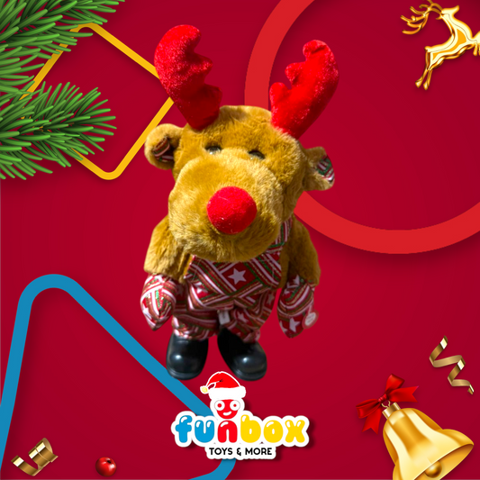 Big Elf Plush with Deer – Christmas Cuddles & Magic!