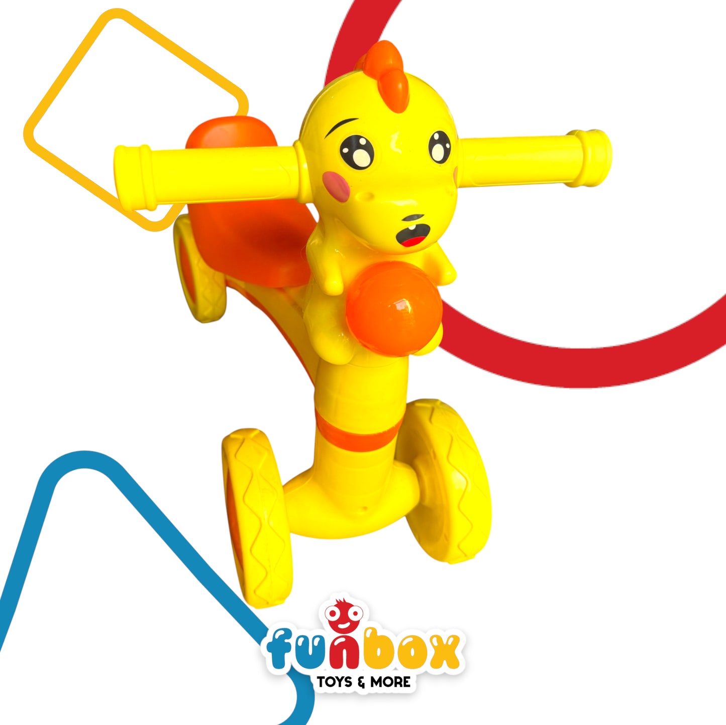 Cartoon Scooter – Multicolored Fun Ride