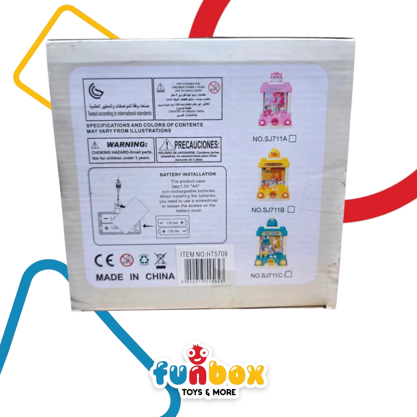 Claw Machine – Cute Animal Doll Edition with Light, Music & Action Bars