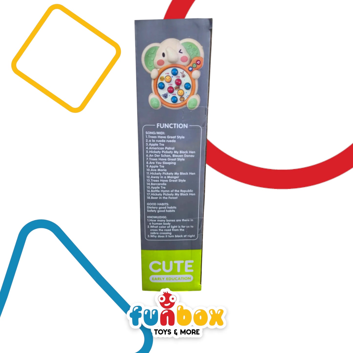 Whack-a-Mole – Elephant Edition Early Education Game with Songs & Learning Features