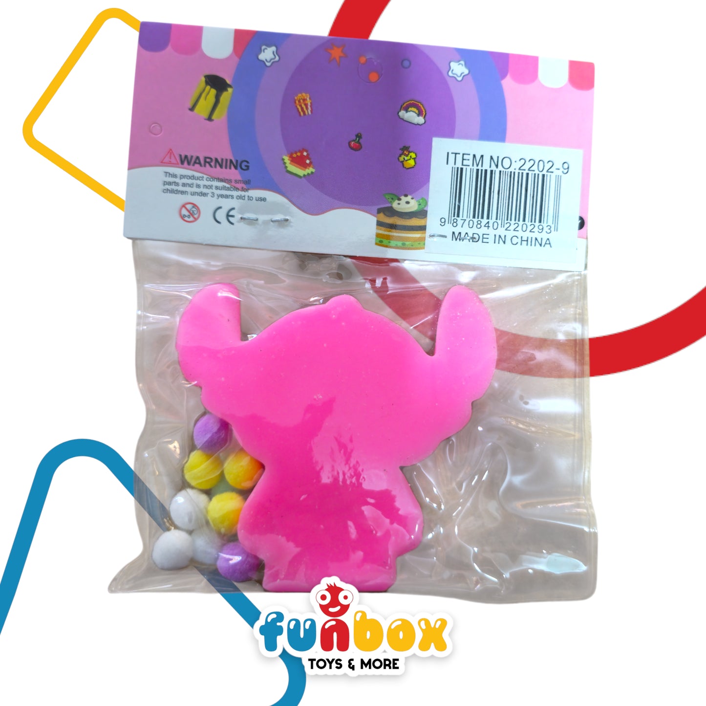 Decompression Squeeze Toys – Pink Stitch - Available Blue