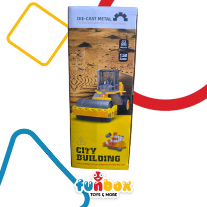 Diecast City Building Model – 5-Piece Construction Playset for Urban Imagination