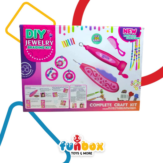 Complete Craft Kit – Braiding & DIY Jewelry Set with Magic Hair Braider