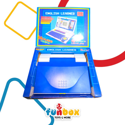 English Learner Laptop – 20-Activity Educational Toy with Mouse Control