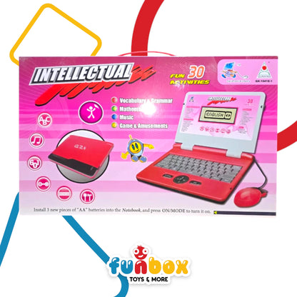 Intellectual Learning Laptop – 30-Activity Educational Toy with Mouse & Music