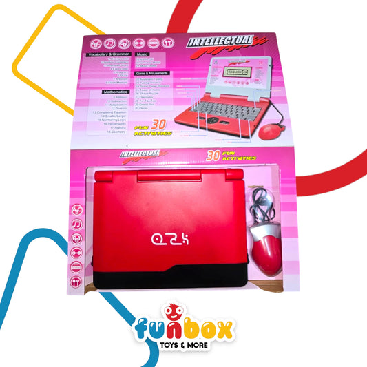 Intellectual Learning Laptop – 30-Activity Educational Toy with Mouse & Music