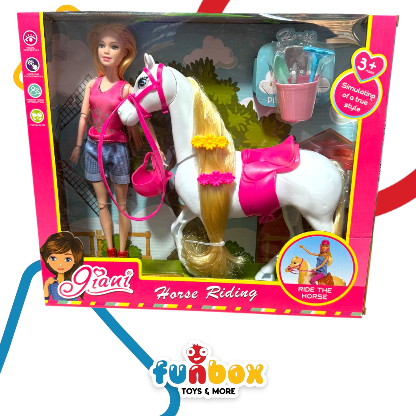 Horse Riding Barbie – Simulation Playset