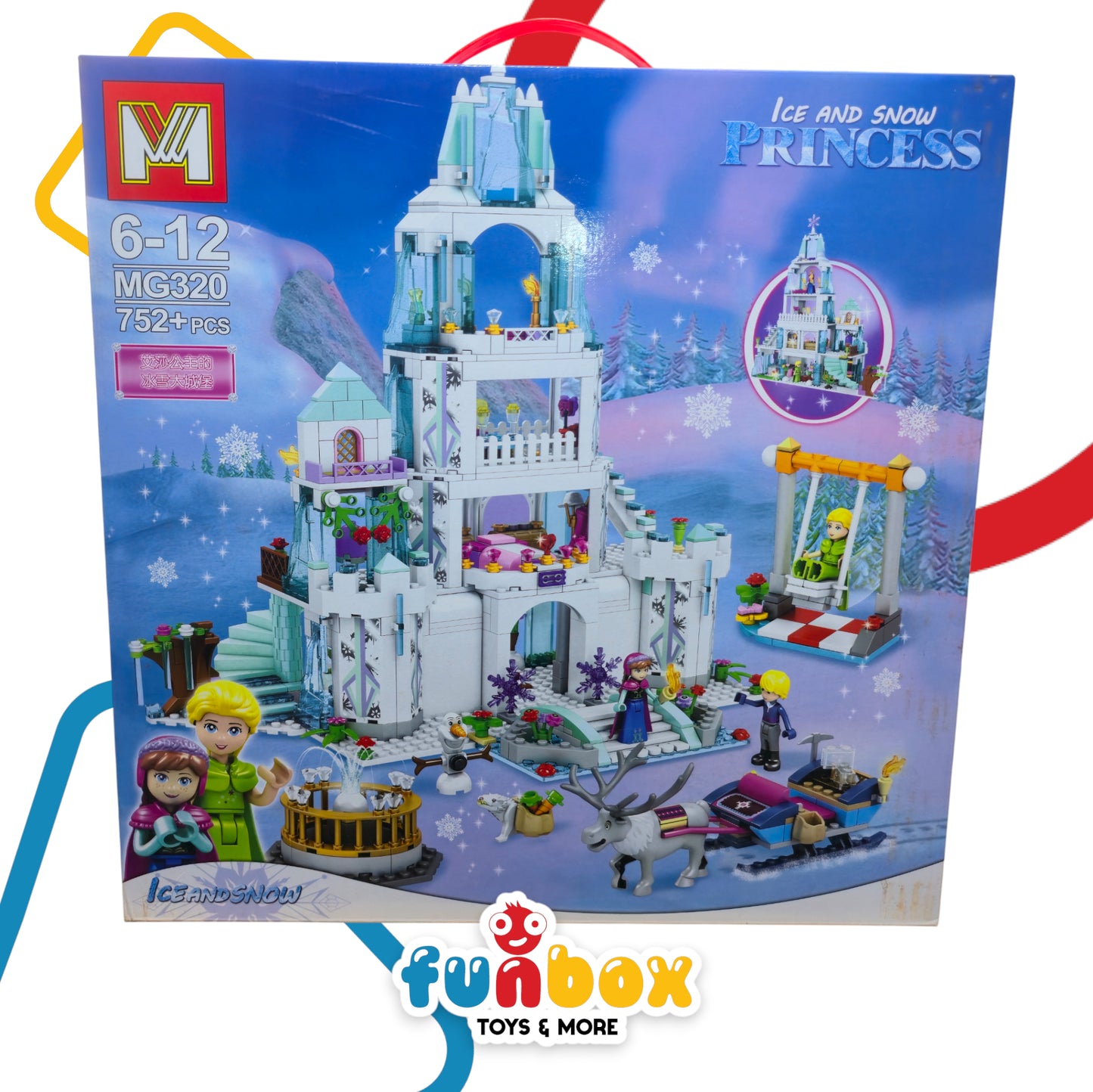 Ice and Snow Princess LEGO Puzzle – Frozen – 752+ Piece Building Set for Kids