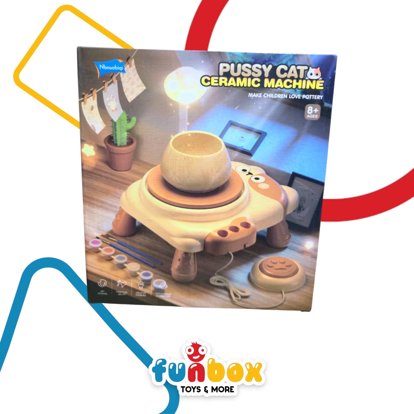 Pussycat Ceramic Machine – Electric Pottery Wheel for Artistic Kids