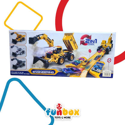 Six Six Zero – Construction Vehicles Engineering Truck with Sound, Light & 2-in-1 Catapult Feature