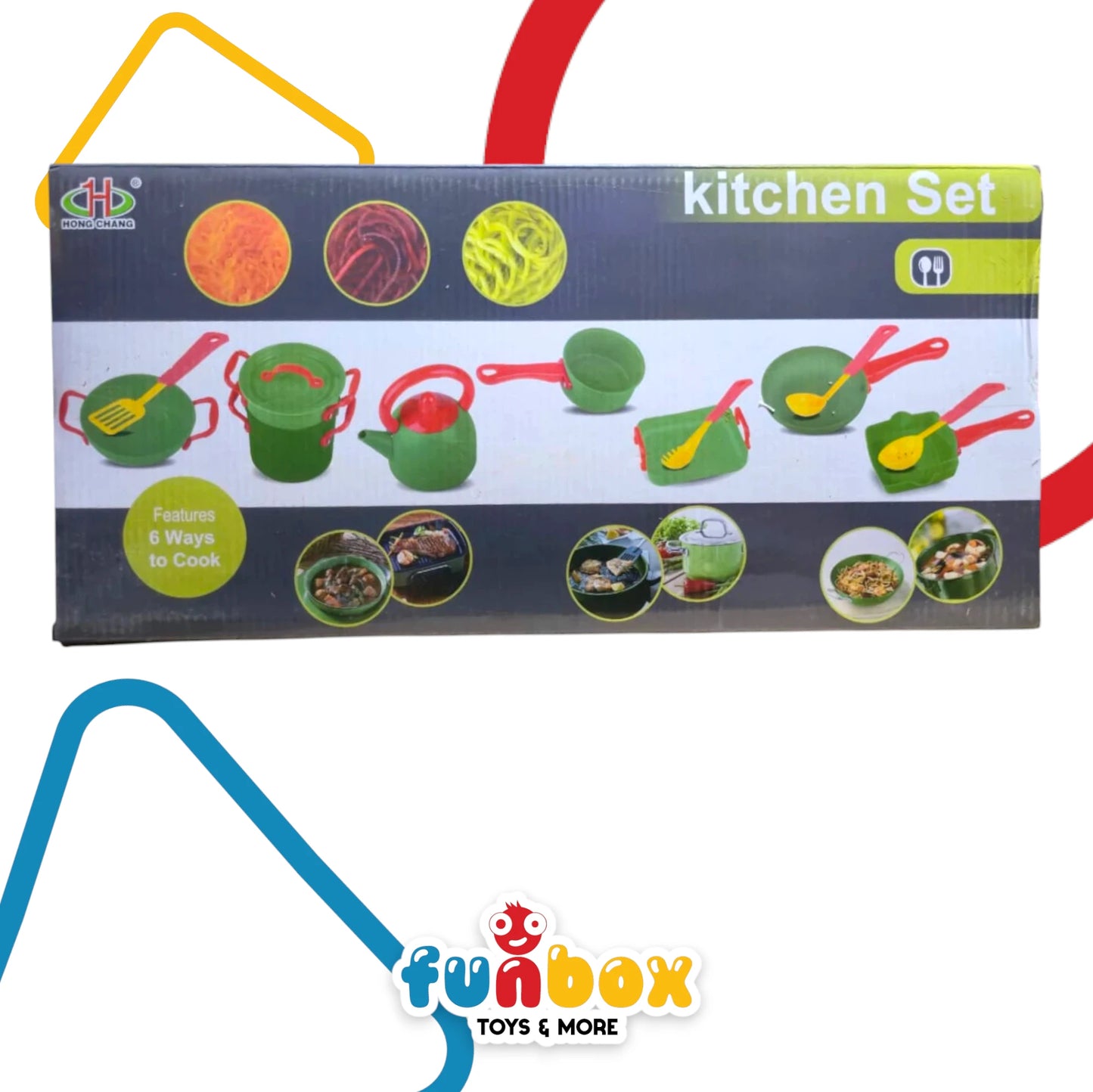 Kitchen Set – 6-Way Cooking Station for Creative Role