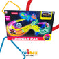 Luminous Rail – 74-Piece Glow-in-the-Dark Track Set with Car