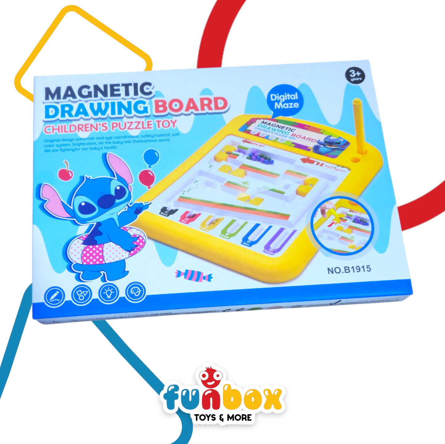 Magnetic Drawing Board – Digital Maze – Puzzle & Creativity Toy for Kids