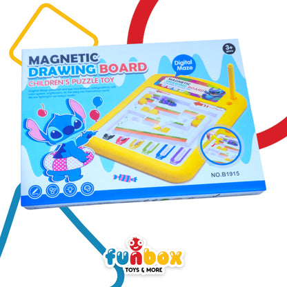 Magnetic Drawing Board – Digital Maze – Puzzle & Creativity Toy for Kids