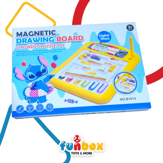 Magnetic Drawing Board – Digital Maze – Puzzle & Creativity Toy for Kids