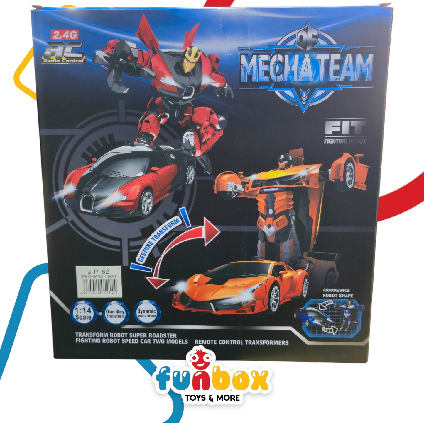 Mecha Team Remote Control Fighting Robot – Transforming & Interactive Robot Toy for Kids