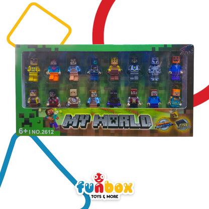 Minecraft My World Small Figurines – 16-Piece Collectible Set for Kids