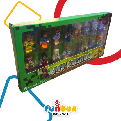 Minecraft My World Small Figurines – 16-Piece Collectible Set for Kids