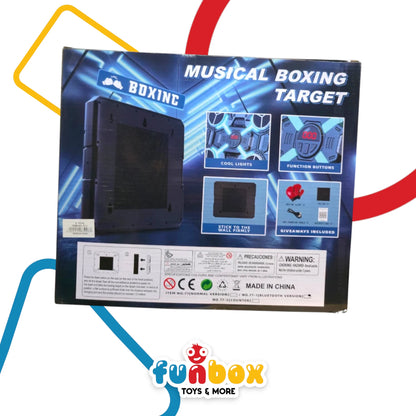 Musical Boxing Target – Bluetooth Wall-Mounted Trainer with Lights, Music & Counter