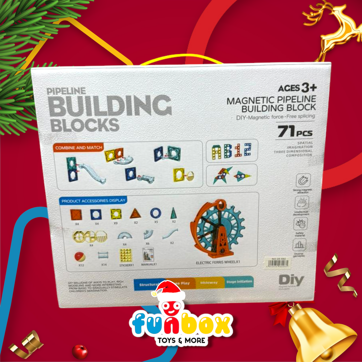 Magnetic Pipeline Builder – 71-Piece STEM Adventure!