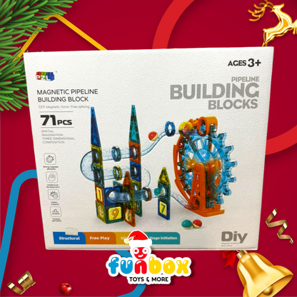 Magnetic Pipeline Builder – 71-Piece STEM Adventure!