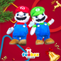 Mario or Luigi Plush – Sound &amp; Motion Hero Fun!