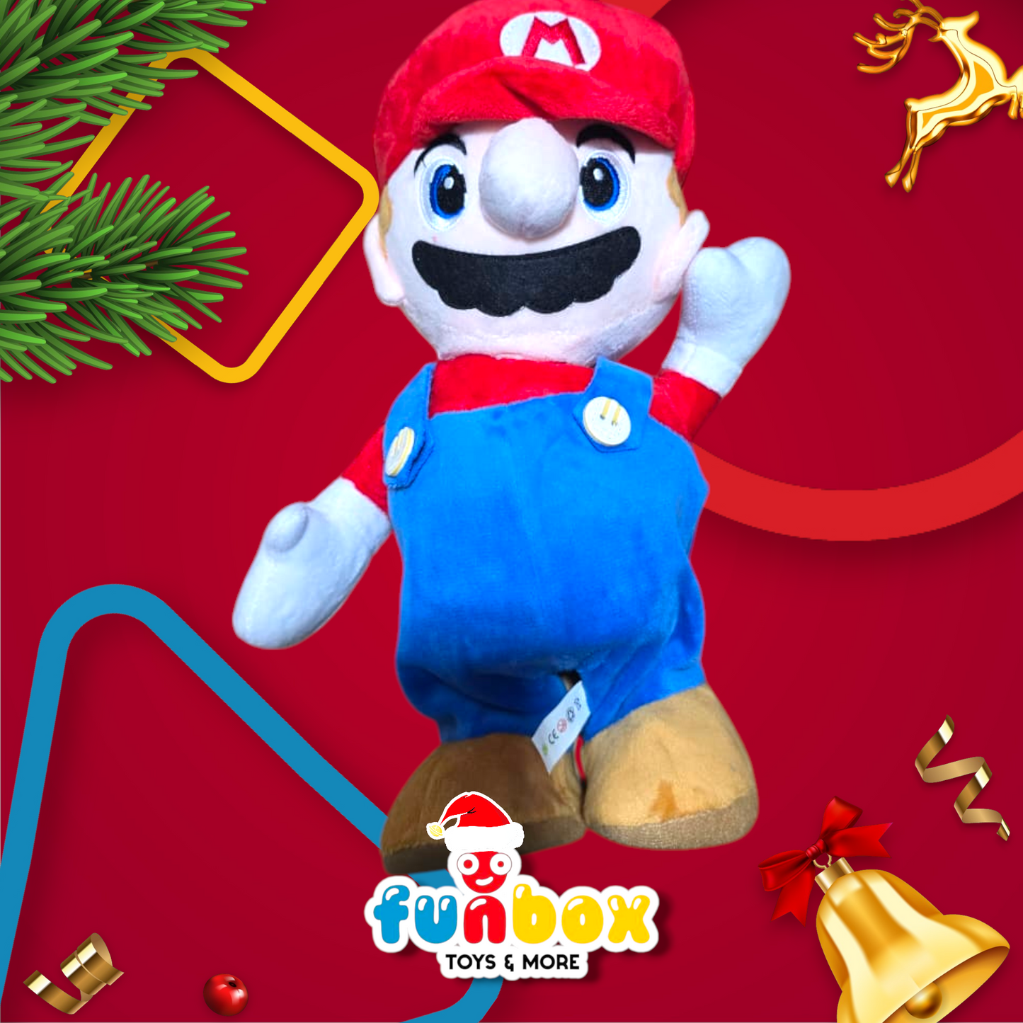 Mario or Luigi Plush – Sound &amp; Motion Hero Fun!