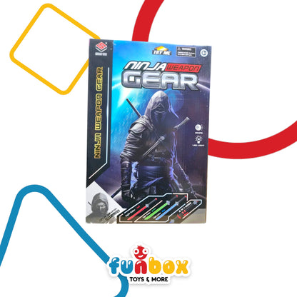 Ninja Weapon Gear – LED Sound Combat Set with 2-in-1 Mode