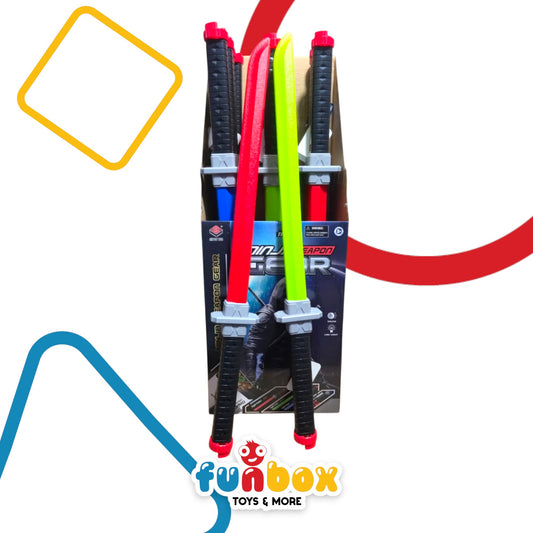 Ninja Weapon Gear – LED Sound Combat Set with 2-in-1 Mode