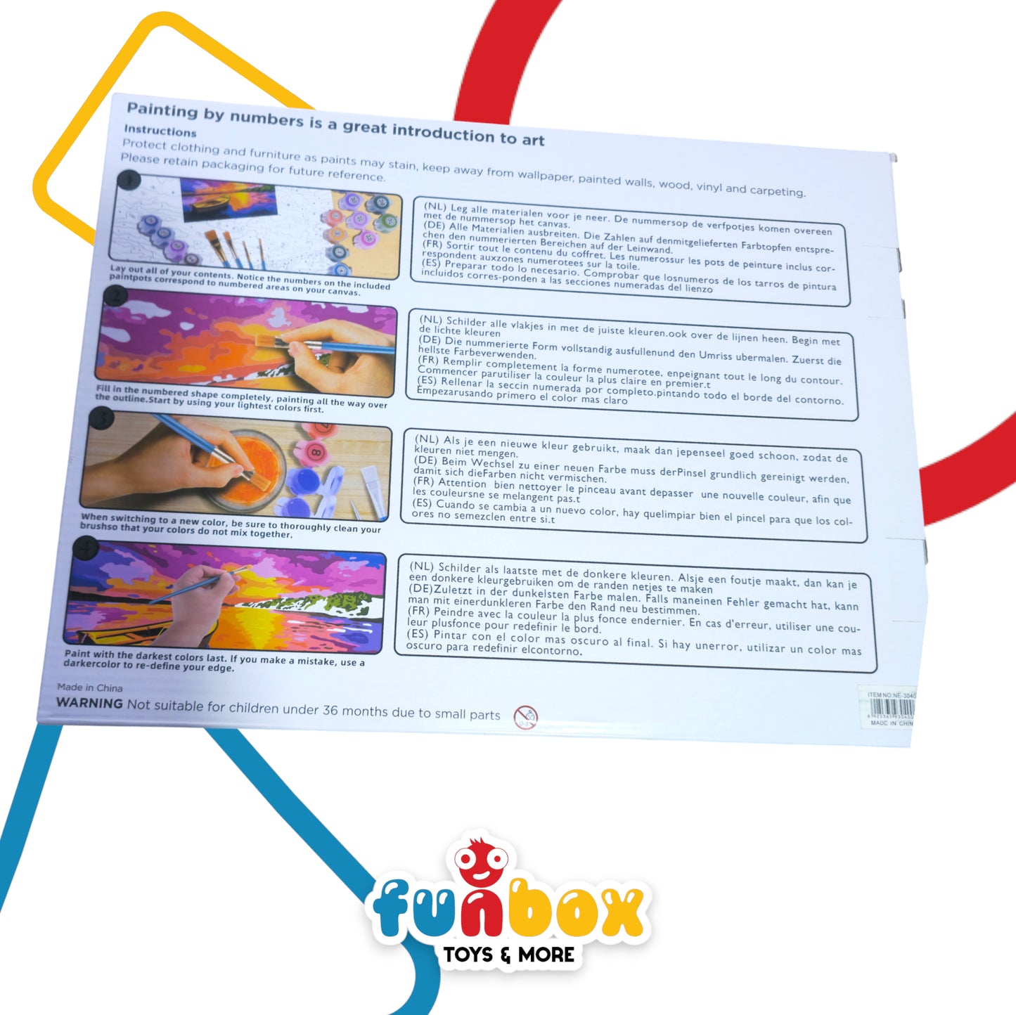 Paint by Numbers – Cobbled Streets of Greece – Complete Acrylic Painting Kit for Kids & Adults