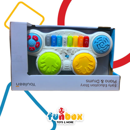 Early Education Story Piano and Drums – Musical & Learning Toy for Toddlers