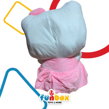 Large Hello Kitty Plush Toy – Soft Plush with Heart-Shaped Pillow for Kids
