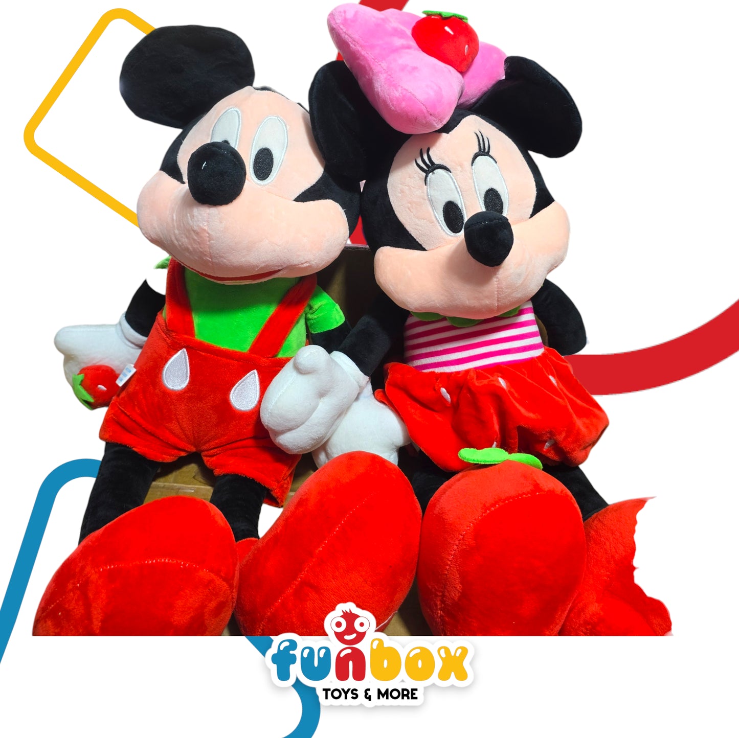 Mickey & Minnie Plush Toys – Soft & Cuddly Character Plush for Kids