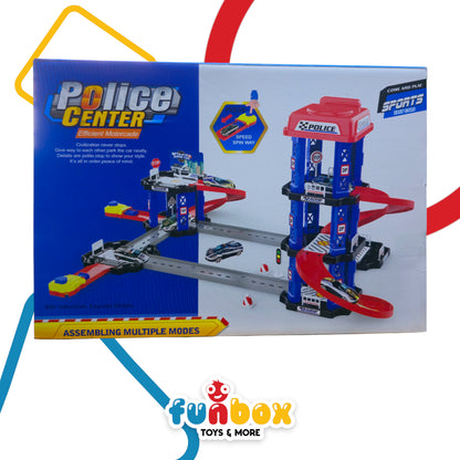 Police Center & Super Car Set – Spin Way & Motorcade Action for Kids