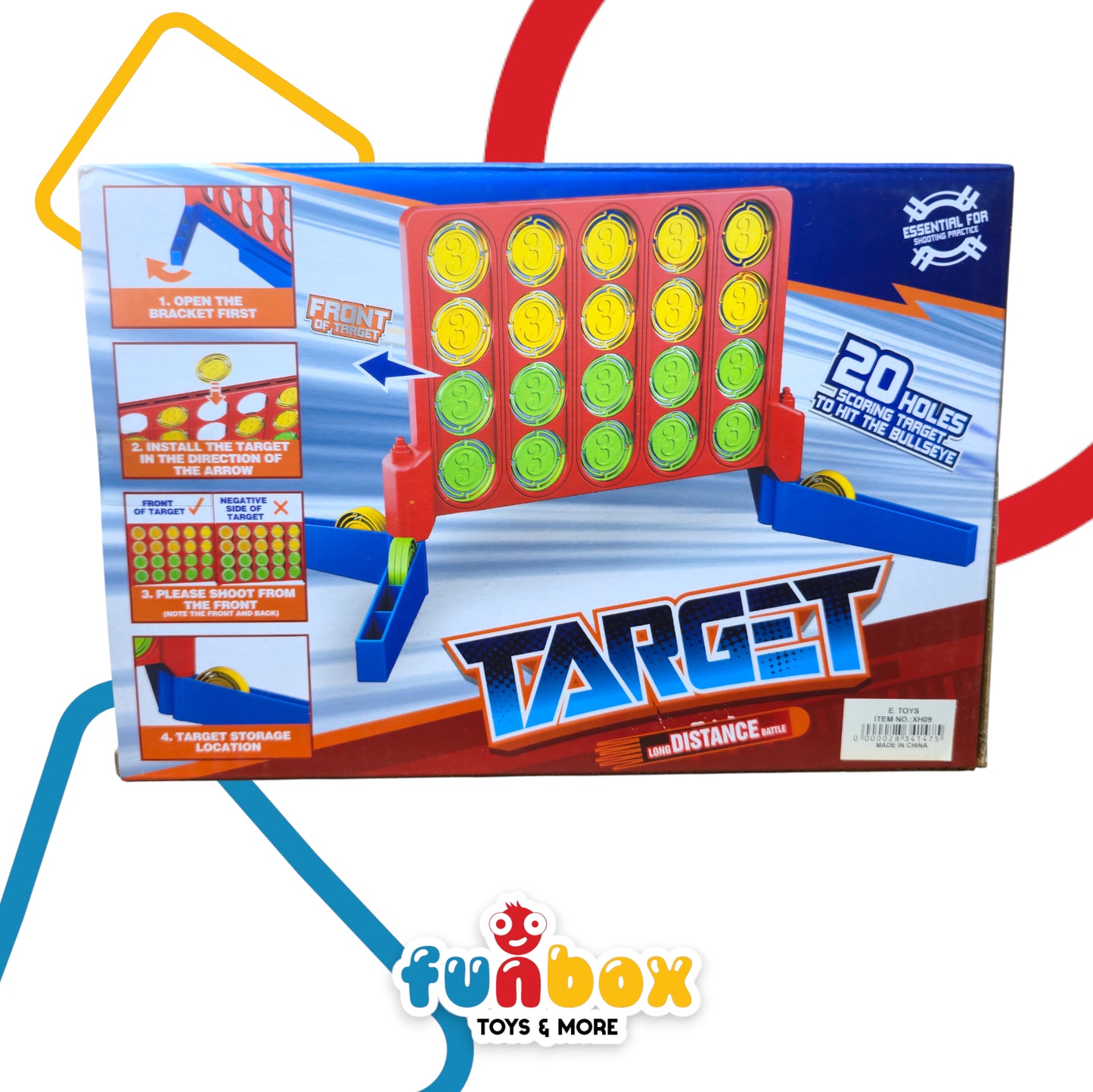 Target Long Distance Battle – 20-Hole Scoring Game for Kids