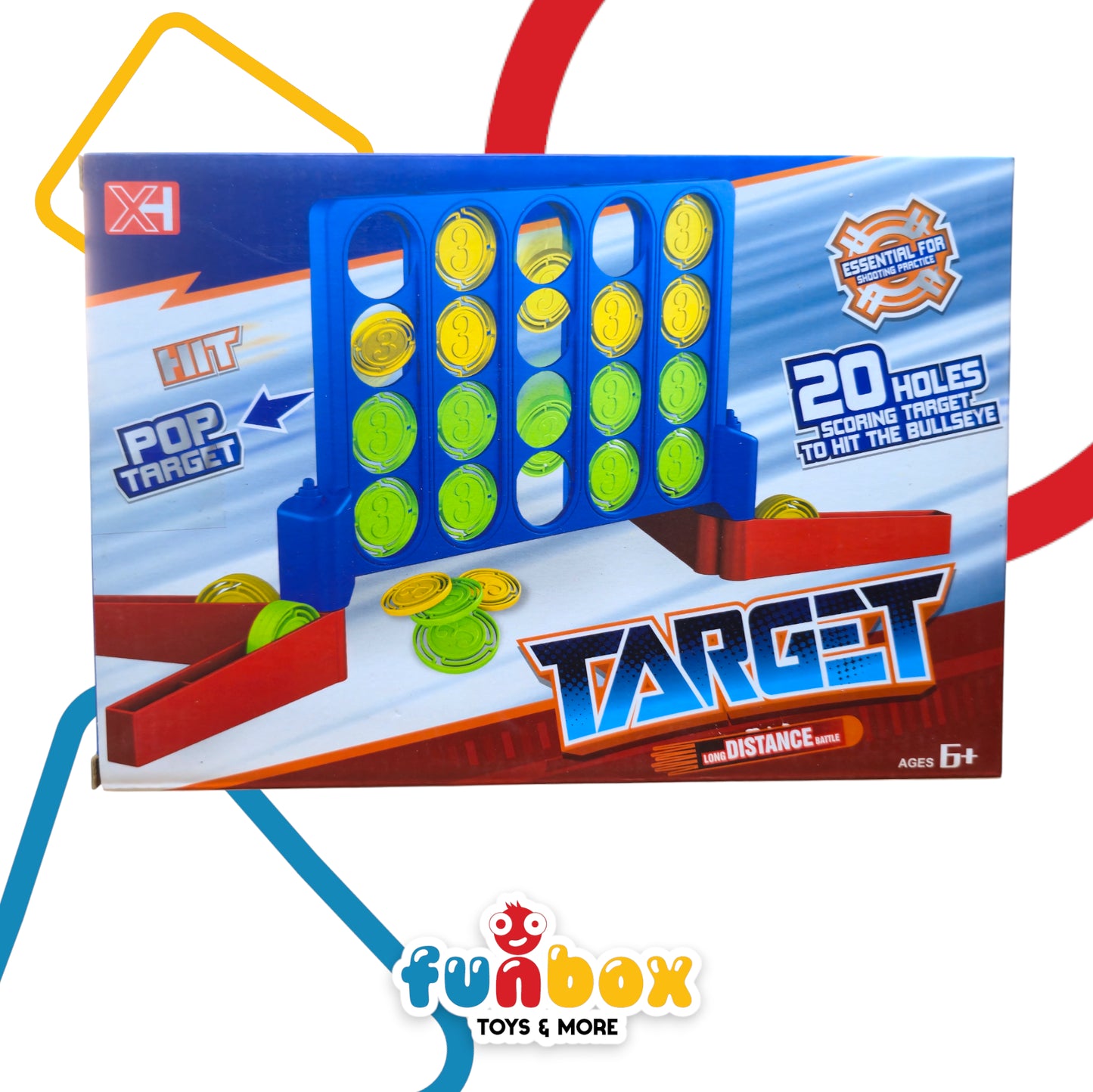Target Long Distance Battle – 20-Hole Scoring Game for Kids