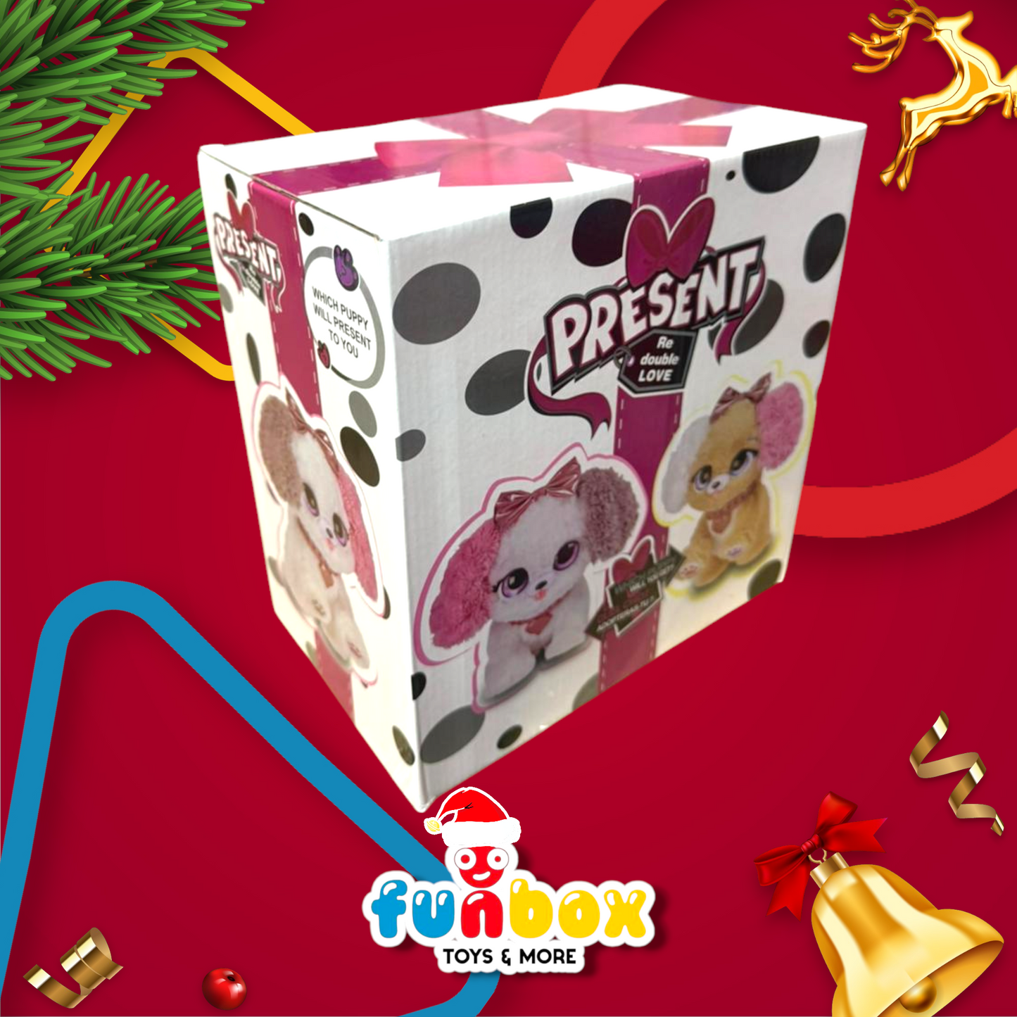 Present Puppy – Colorful Companions Wrapped with Love!