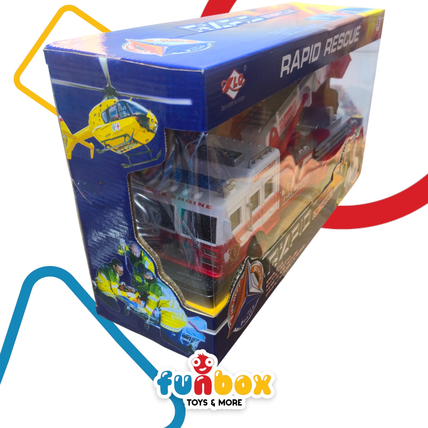 Rapid Rescue – Fire Department & Police Rescue Truck Set for Kids