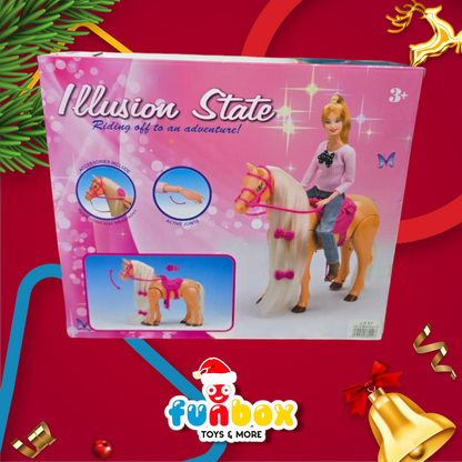 Riding Barbie – Imaginative Role Play Fun