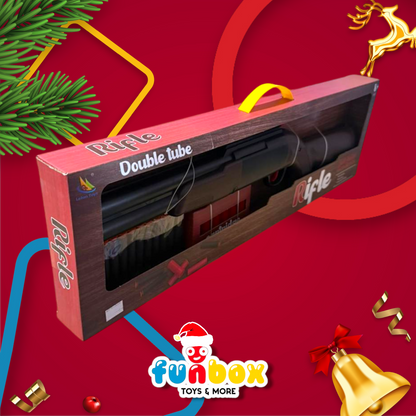 Double-Tube Soft Bullet Rifle – Power Play for Ages 8+!