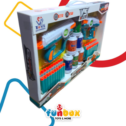 Shoot Soft Bullet Launch Foam Dart – 40x Foam Dart Target Shooting Game for Kids