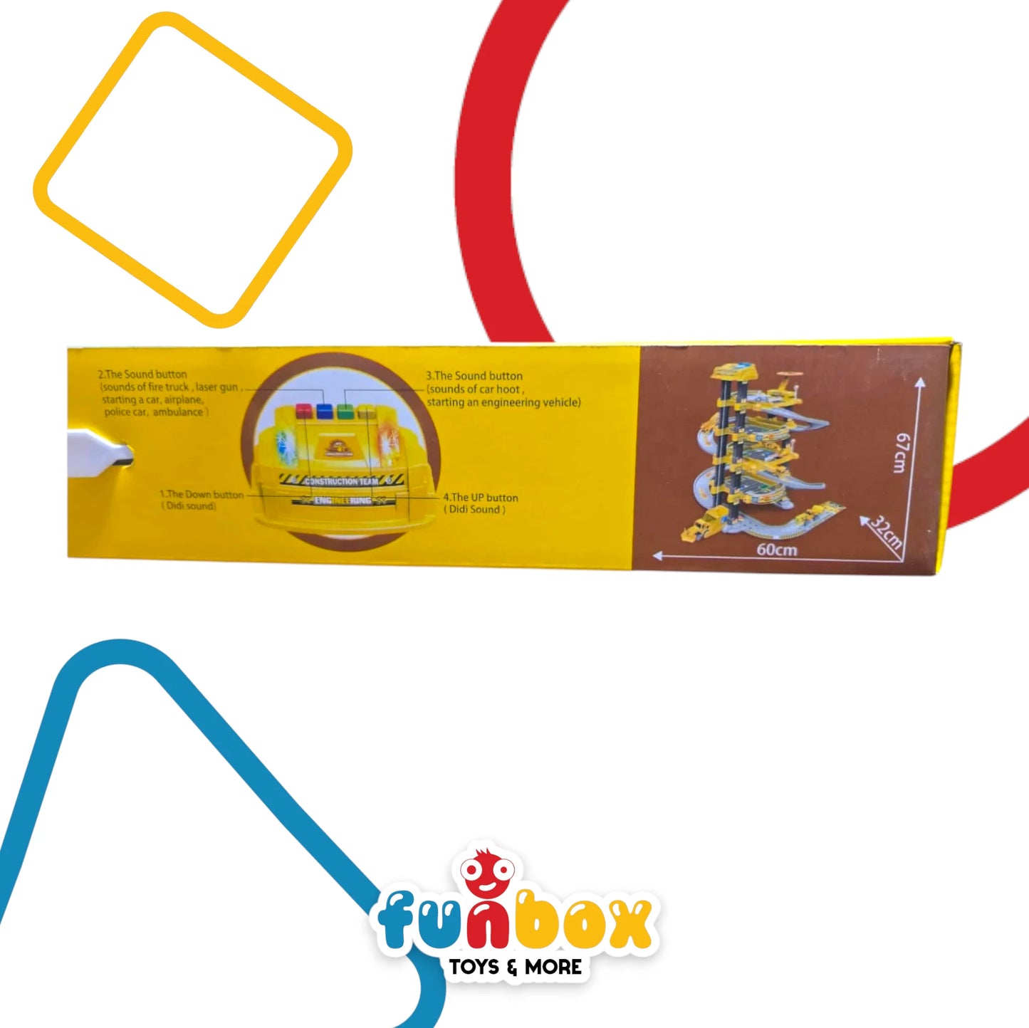 Six Six Zero Engineering Set – 79-Piece Construction Play Kit with Vehicles & Water Features