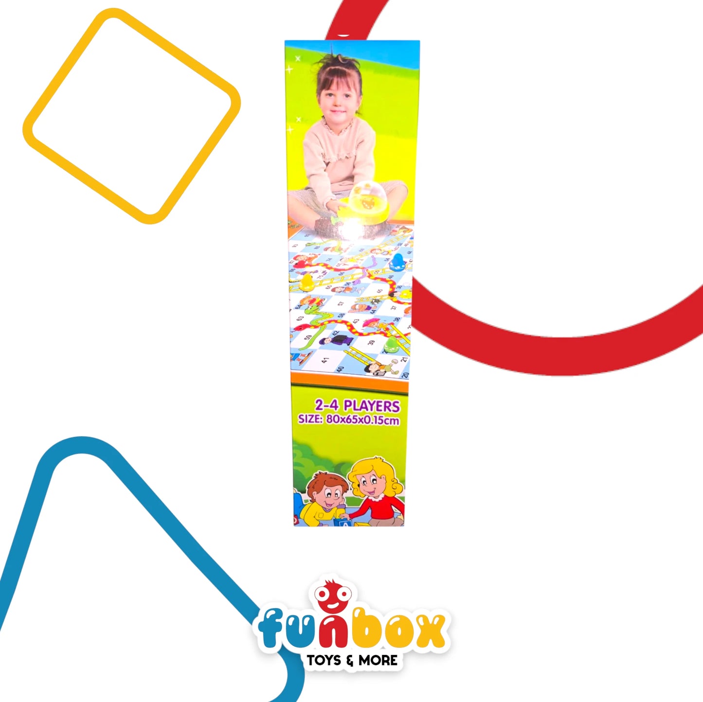 Snakes and Ladders – Classic Board Game for 2 to 4 Players