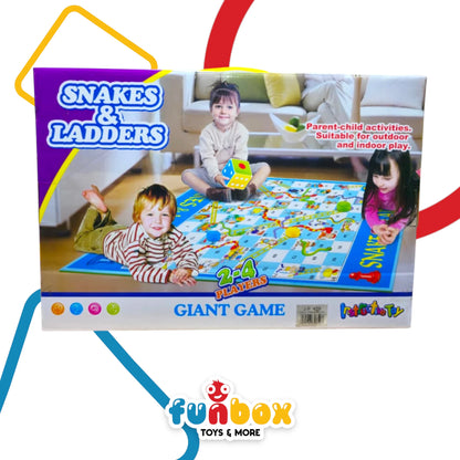 Giant Snakes and Ladders – Oversized Family Game for Indoor & Outdoor Fun