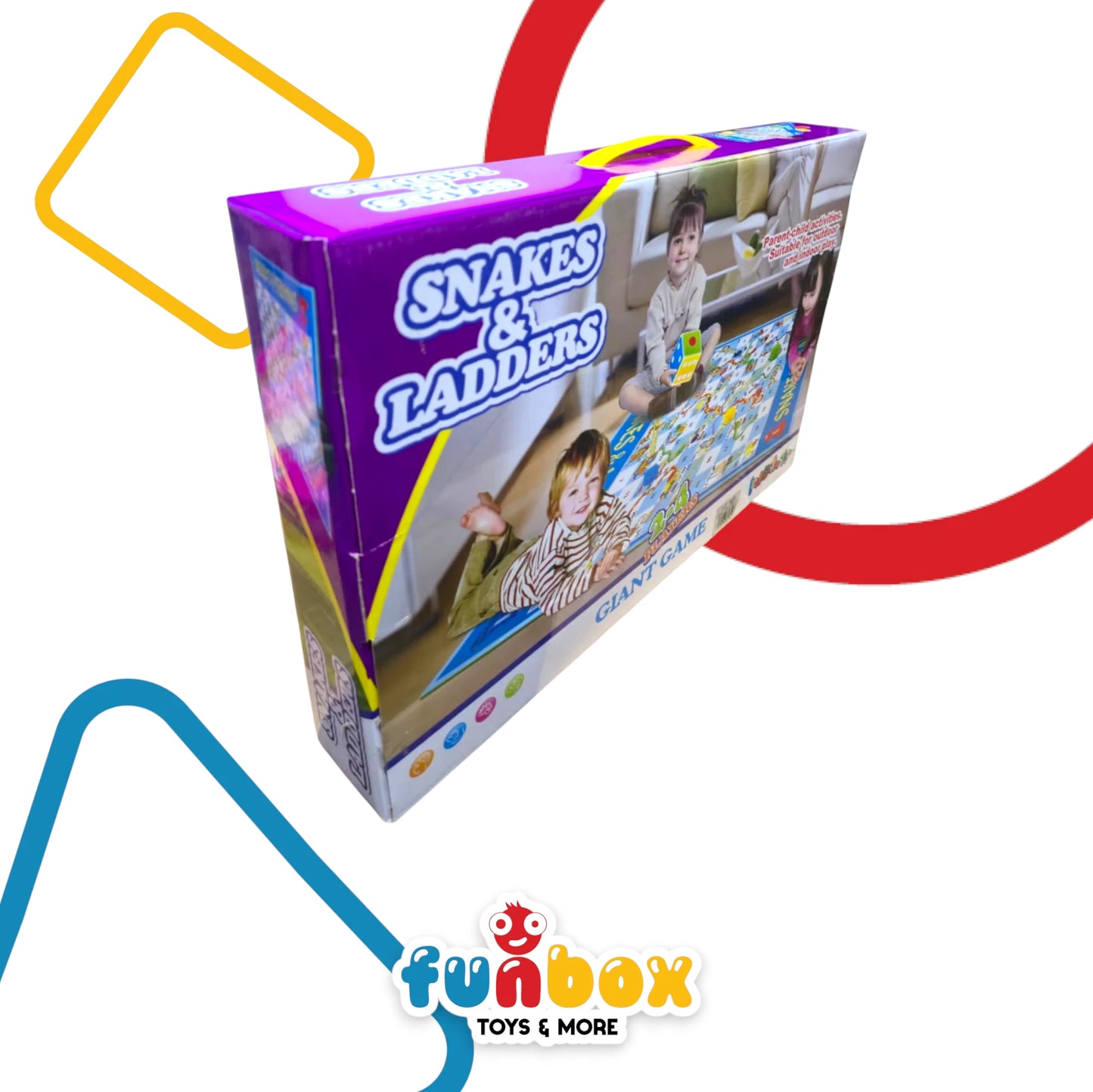 Giant Snakes and Ladders – Oversized Family Game for Indoor & Outdoor Fun