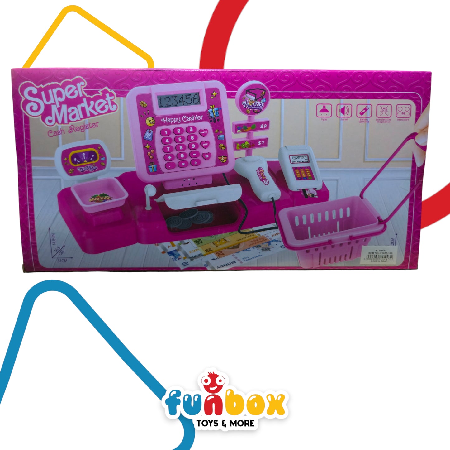 Supermarket Cash Register – Interactive Play Set with Sounds for Kids