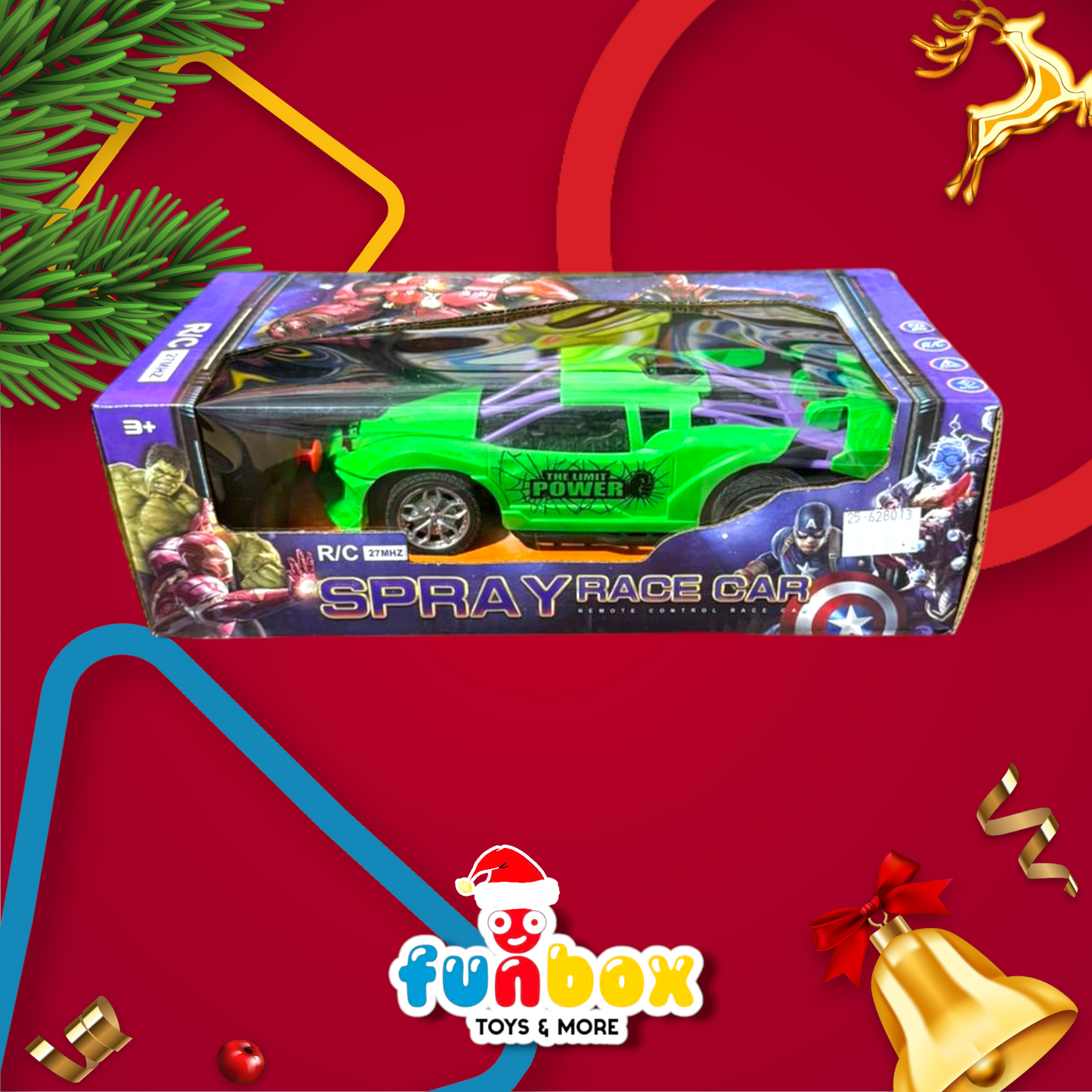Spray Race Car – Superhero R/C Action for Ages 3+!