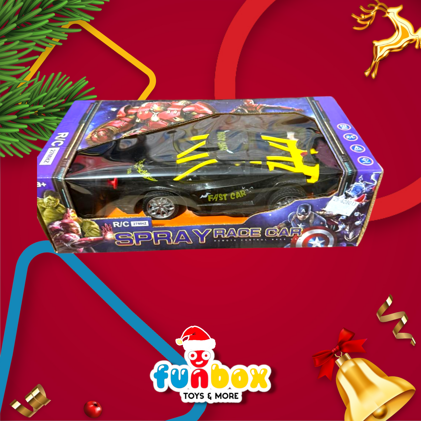 Spray Race Car – Superhero R/C Action for Ages 3+!