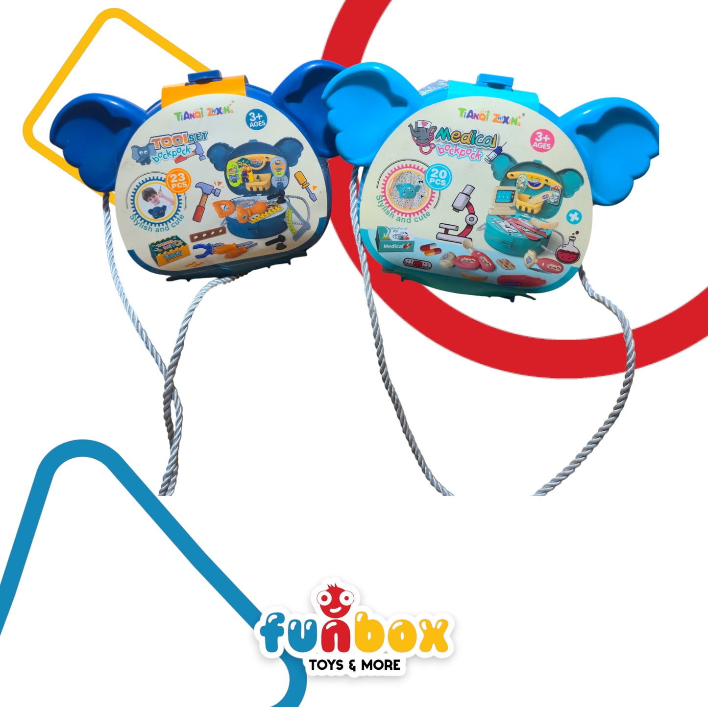 Tool Set / Medical Set Backpack – Stylish & Cute Pretend Play Set for Kids